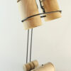 Lampe artisanale Erebia Luminaires Modèle Cocon en bois et acier